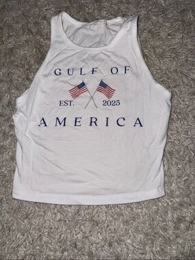 Gulf of America White Men’s Swim Tank Top